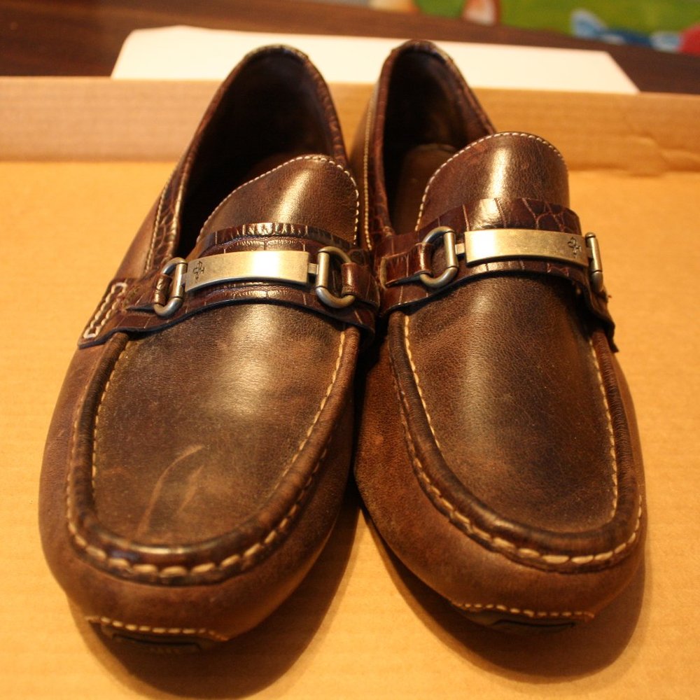 Cole Haan Brown Leather Driving Loafers - 11